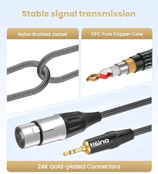 SopwMap Câble XLR Jack 3.5mm, Câble De Microphone XLR Vers