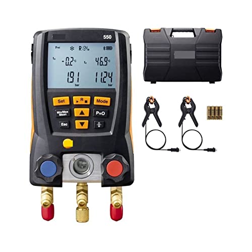 Medidor De Colector Digital, Refrigeración Gasible de vacío Kit Digital Manifold Air acondicionamiento for refrigeración Tester de temperatura de presión de vacío Para DiagnóSticos De Hvac Y Refrigera