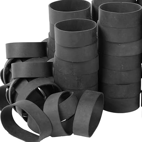 AMUU Rubber Bands Size #94, 30pcs Tactical rubber bands wide Elastic Bands for Office Supply Survival Camping Biking Fishing strong Rubber Bands (3 1/2'' x 3/4'') (Black) Cover