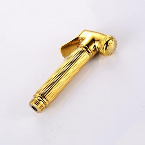 LucaSng Robinet de Bidet de Toilette Or Salle de Bain Robinet de Douche mitigeur Musulman Froid et Chaud réglable Installer tête de pulvérisateur de Douche robinets à Haute Pression Bidet Portable Cover