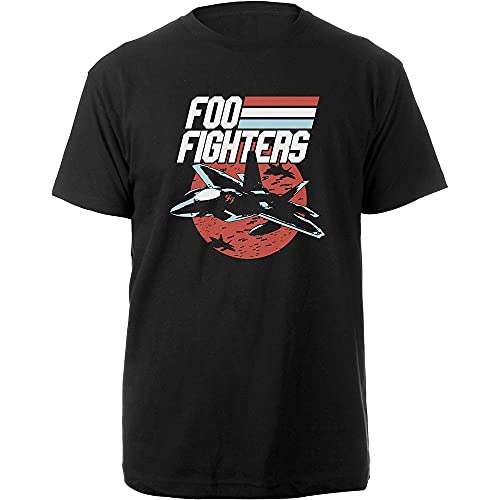Image of Foo Fighters Jets Official Tee T-Shirt Mens Unisex (XX-Large) Black