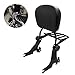 HTTMT- Adjustable Detachable Sissy Bar for 04 - UP Harley Sportster Backrest with Rack