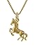 Produktbild trendor Pferd Anhänger Gold 333 mit plattierter Kette für Mädchen 35808