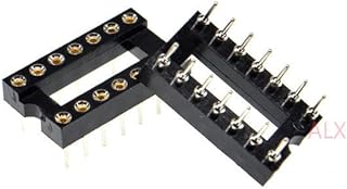 10PCS DIP14 IC Round Hole Socket 14p DIP CHIP Test Holder Adaptor 14 PIN dip-14 DIP 14PIN 2.54MM Pitch Connector