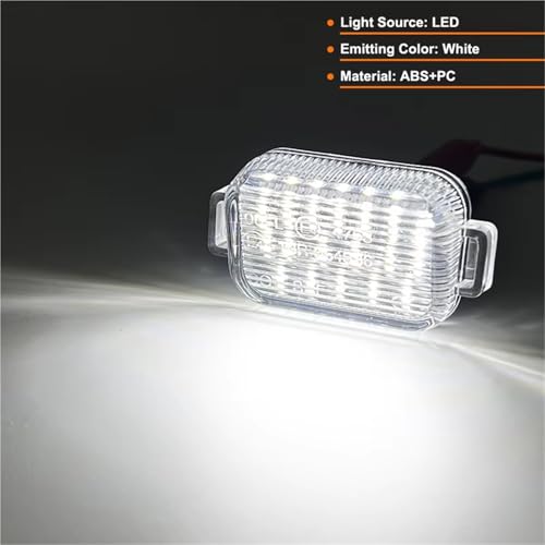 Luces matrícula LED Mazda 3 Hatchback 2014-2018 blanca pack 2 uds 5