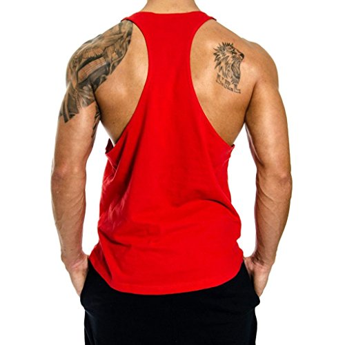 Image of THE BLAZZE Men's Blank Stringer Y Back Bodybuilding Gym Tank Tops Pack of 3