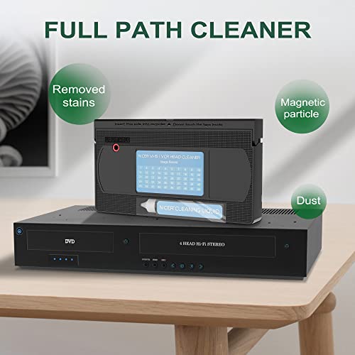 Nicer VCR Head Cleaner for VCR VHS Players, VHS Video Head Cleaner Tape