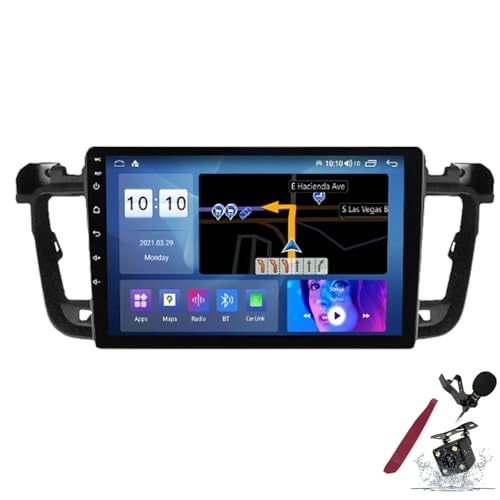 Autoradio Android 15 pour Peugeot 508 2012-2016 avec écran tactile QLED 2K et Carplay