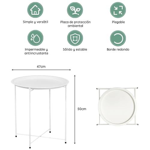 Listado y reviews de Mesas de jardin pequeñas más recomendados. 21 Imagen adicional