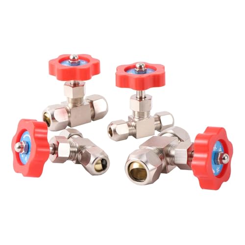 Válvula de aguja de 12mm con mango de plástico para control preciso de flujo de agua 2