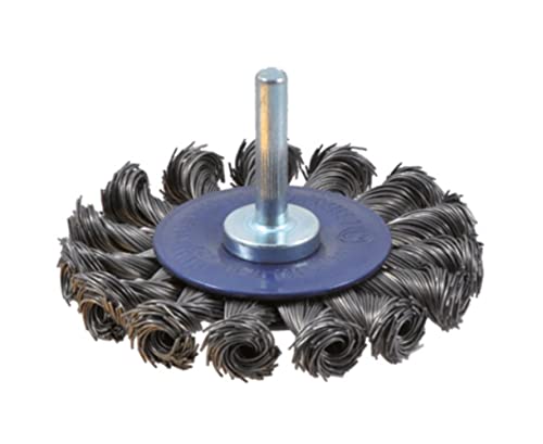 Osborn 7202611151 - Cepillo circular acero de alambre trenzado con vástago de 6 mm y filamento de diameter 0.50 mm (75x13)