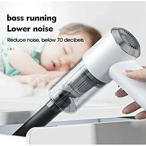 Cleanjett Vacuum Handheld Cordless Rechargeable, Cleanjett Portable Car Vacuum, Mini Handheld Vacuum, Powerful Suction, Hand Vacuum Cleaner Portable, For Home Pet Hair Car Cleaning (White) #TOP1