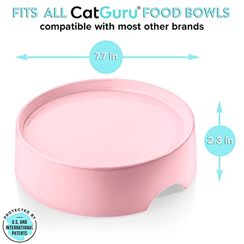 CatGuru Food Table for Cat Bowls, Elevated Feeding Station for Cat Food Bowl, Raised Stand for Pet Food and Water Bowls, Pet Feeder for Indoor Cats, Stress Free Stand for Pet Dishes (Pink, Standard) by CatGuru - Image 3