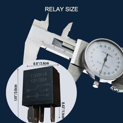 Tierxialqt 5 pin 12v 30A Automotive Relay with Harness 2Pack Manual Relay 12 Volt Relay Replacement Electrical System Starter Relays 5Pin Relay kit 12V 30A SPST 5Pin Wire Socket Plug Harness - Thumbnail 6