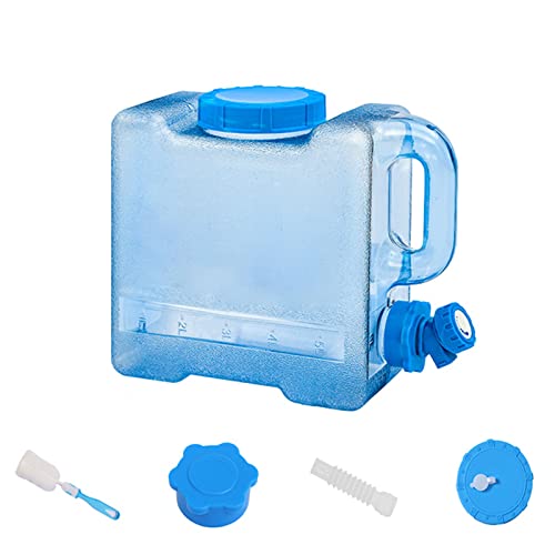 AMZWDMZ Reservoir Deau Camping Car,Bidon d'eau,Qualité Alimentaire Aucune Odeur,Jerrican Bidon avec Robinet Et Poignée,Parfait pour Voyage,Camping,Barbecue,Pêche,6L/8L/18L/22L,4 Tailles Disponibles Cover