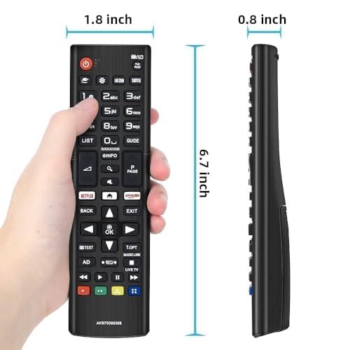 Image of BLACKSHEEP Compatible Lg Smart Tv Remote Suitable for Any LG LED OLED LCD UHD Plasma Android Television and AKB75095303 Replacement of Original Lg Tv Remote Control,-(Black)