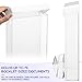 Remerry 2 Pack Outdoor Brochure Holder Wall Mount, Weatherproof Acrylic Flyer Holder with Lid, 4x9 Inch Clear Pamphlet Display Box for Real Estate Office Restaurant Menu Literature(White)