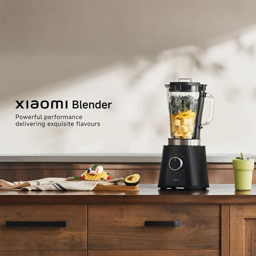 Xiaomi Blender 1.75L Glass Jug Personal Blender & Smoothie Maker, 600W 21000 RPM, 6 Removable Stainless Steel Blades, 4 Speeds + Pulse, Self-cleaning, U-shaped Spout & Stowable Power Cord - Image 2