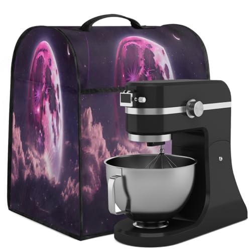 Coffee Maker Cover Starry Sky Moon Kitchen Appliance Covers Small Appliance Covers Blender Cover Juicer Cover Dust Covers for Kitchen Appliances with Top Handle and Pockets,Washable,C980