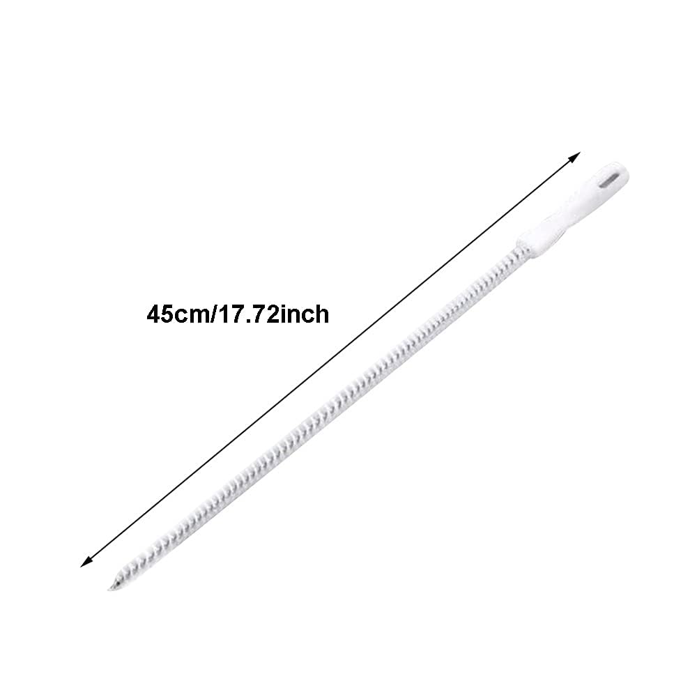Spazzola flessibile per la pulizia del lavandino, strumento di pulizia del tubo di scarico da 45 cm, strumento riutilizzabile per la pulizia dei capelli per bagno e cucina