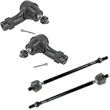 TRQ Front Tie Rod Set Compatible with 2009-2011 Ford Focus