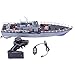 YZ-YUAN Barco RC, Juguete Acorazado Militar de 2,4 GHz 4 Canales, Barco de Guerra RC para niños y Adultos, Barco Torpedo de Control Remoto 1: 115 -