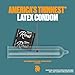 TROJAN BareSkin Condoms, Everythin Variety Pack, Lubricated Latex BareSkin Thin Condom, 24 Count