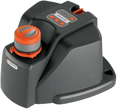 Gardena Original Comfort Aqua Contour Aspersor de superficie asimétrico automático riego de superficie para regar jardines, fácil programación, alcance de 2.5-10.5 m (8133-20)