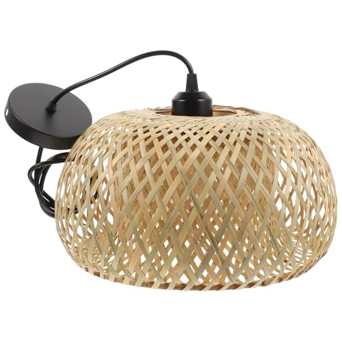 Lampe style sud est asiatique en rotin tressé fait main haute qualité
