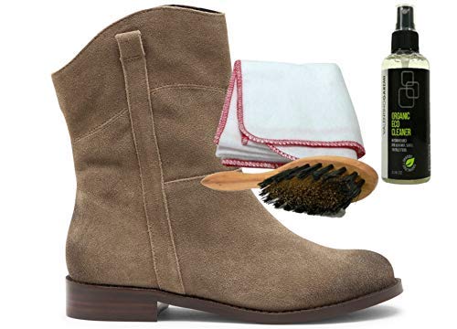 Valentino Garemi Premium Suede Cleaning Kit – Organic Traditional Delicate Napped Leather Sheepskin Stain Spots Marks Remover Set – For Shoes Boots Jackets Bags or Purses - Thumbnail 3