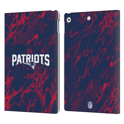 Étui en cuir iPad 10.2 New England Patriots motif marbre élégant