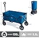 TIMBER RIDGE XXL Bollerwagen Faltbar Strand Handwagen mit Seitentasche Getränkehalter verstellbarem Griff, Gartenwagen Strandwagen für Alle Gelände, Draussen Camping Einkaufen, 100kg Belastbarkeit