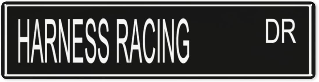 Harness Racing Sign, Harness Racing Fan, Harness Racing Gift, Horse Sulky Race Outdoor Street Sign