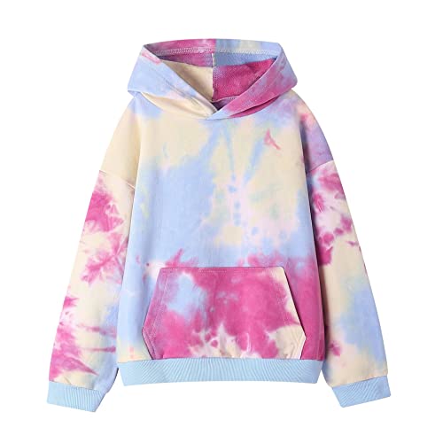 Image of weLaken Unicorn Sweatshirts for Girls Thick Cotton Pullover Tops Fall Winter Children Girls Clothing