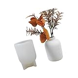 YPBEW Kreatives Elastomer Guss Set, Plan, einzigartige Render Vasen, Waxlights, Bastelarbeiten, Studio, Verwendung mehrerer Formen, Render Vasenformen
