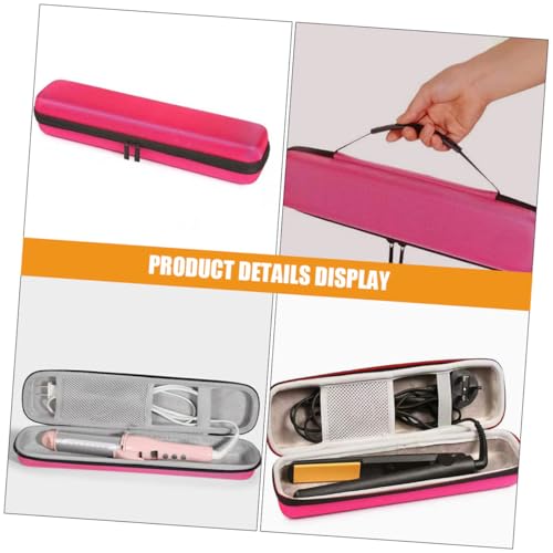 Estuche rígido rosa para planchas y accesorios de cabello miniatura 3
