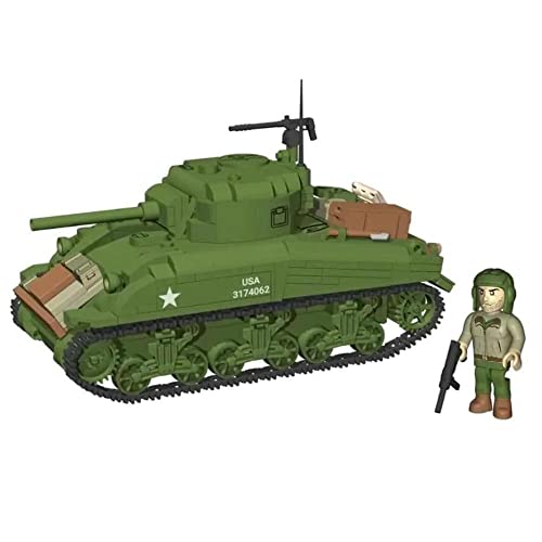 Char Sherman M4A1 COBI déco de bureau pour passionné d'histoire