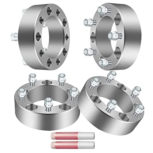GDSMOTU 5x5.5 to 5x5.5 Wheel Spacers for FU-150, 5 Lug Spacers 2 Inch 108mm CB 1/2" Studs Fit for 1994-2001 R-a-m 1500, for 92-02 E-150 Econoline, for 76-86 CJA6-4 Pack