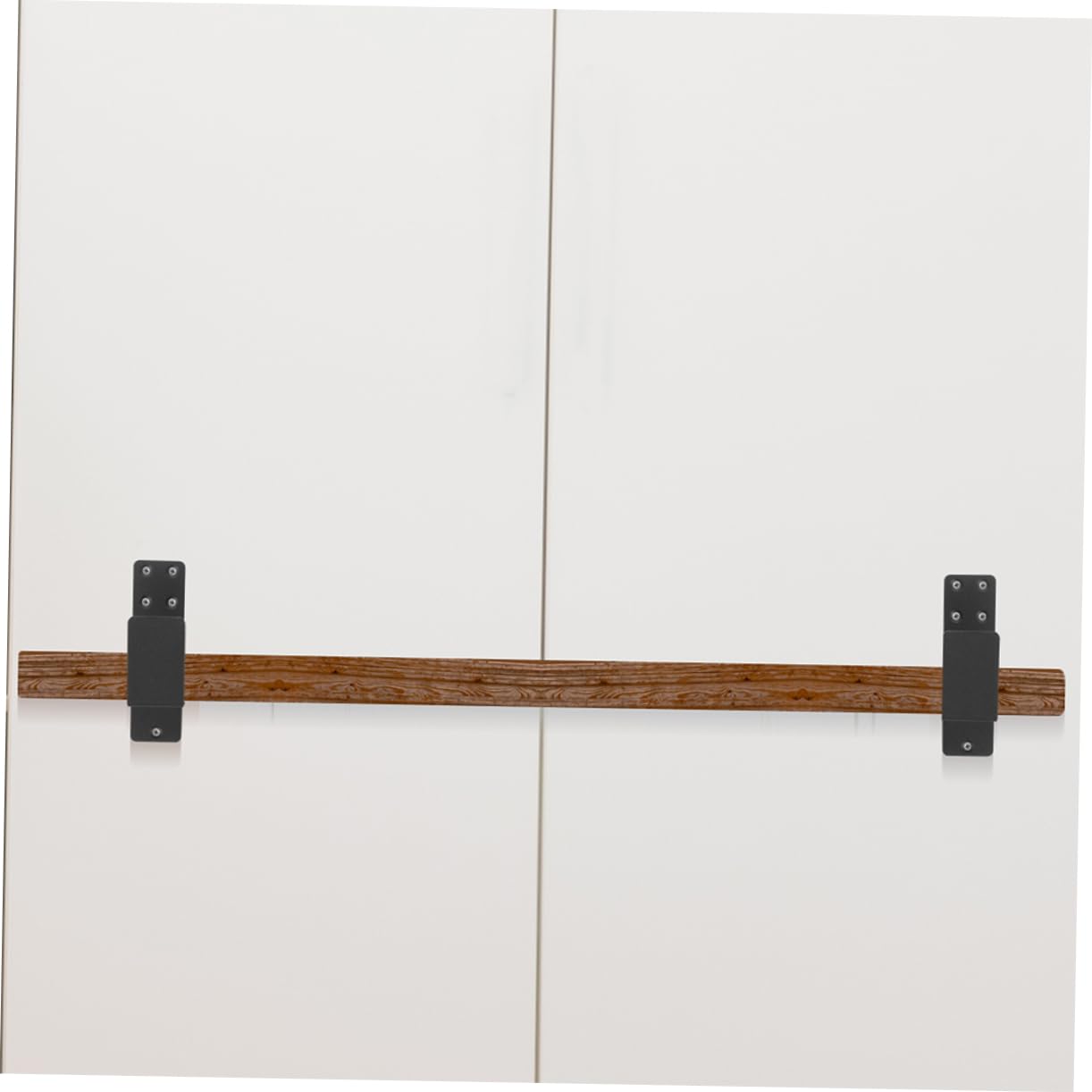 Angoily Supports de Barricade pour Porte de Sécurité en Acier, Forme en U, Robustes, Noirs, pour Garage et Entrepôt