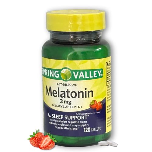 Melatonin 3 mg- Tablets Fast Dissolve, 120ct (Pack of 1)
