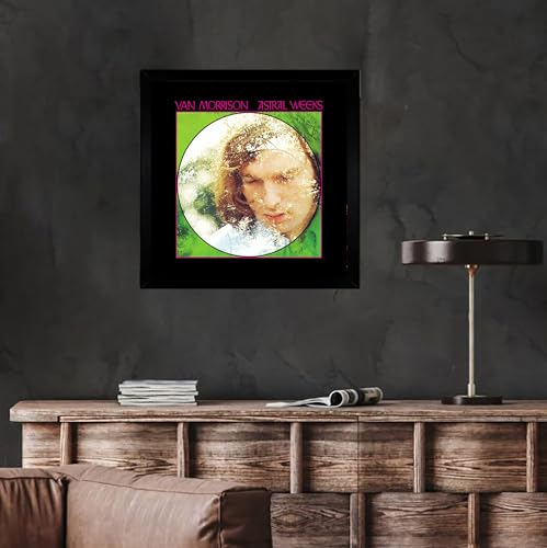 Image of Van Morrison, Astral Weeks Album cover, poster, wall art. Print or Fully Framed Available. Actual size of original Vinyl Covers. (Framed)