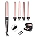 Produktbild BONAIER 5 in 1 Lockenstab set LCD Tragbare Tasche 5 Austauschbaren Keramik beschichtung Fässern und hitzebeständigem Handschuh Lockenwickler kit Roségold - Verpackung MEHRWEG