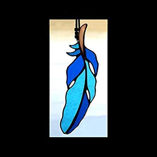 Sacred Spirit Feather Stained Glass Suncatcher