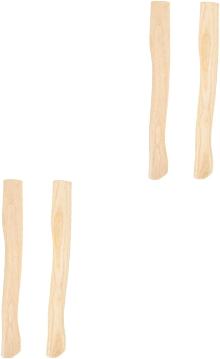 OSALADI 4 Pcs Ax Handle Replacement Handle Throwing Handle Wood Handle Accessory Hatchet Handle Hammer Handle Wooden Ax
