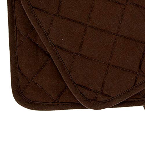 Home Collection Kitchen Oven Mitt Pot Holder Set Kitchen Linens Oven Mitt Pot Holder Pack (Brown) - Thumbnail 5