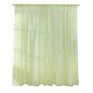 Venster Voile, Sneeuwvlokpatroon Transparant Gedrukt Gordijn Voile Doorschijnende Panelen voor Slaapkamer Woonkamer…