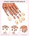 Practice Hand for Acrylic Nails, Flexible Nail Practice Hands Magnetic Fake Hands for Nails Practice, Movable Nail Mannequin Hand Set for Beginners