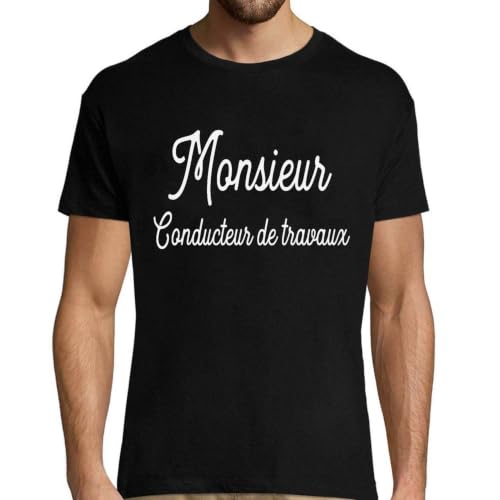 T-Shirt Conducteur de Travaux Original et Humoristique pour Homme