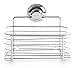 BINO SMARTSUCTION Chrome Shower Caddy, Basket