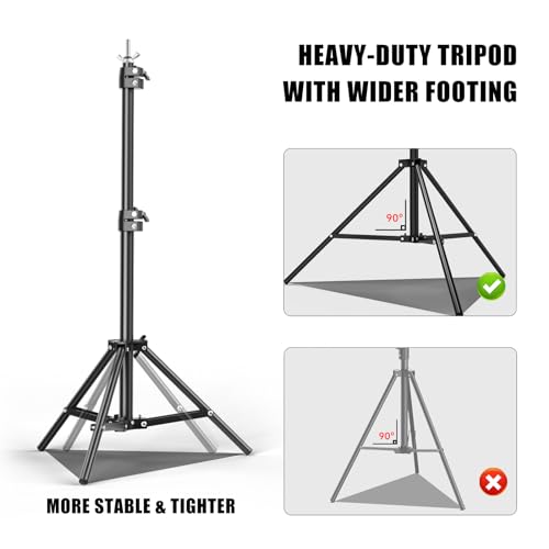 Soporte para fondo fotográfico ajustable 6.5x10 pies BEIYANG miniatura 6